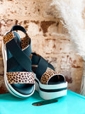 The Jackie Cheetah Flatform Sandal
